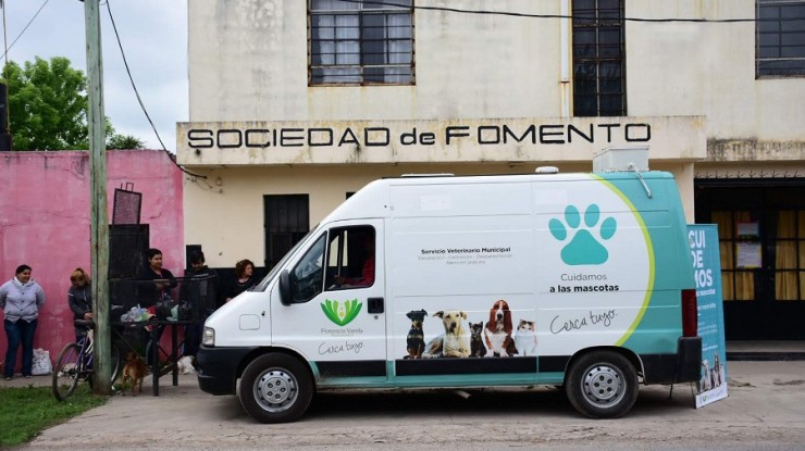 Móvil veterinario en Presidente Sarmiento y Lomas de Monteverde  